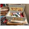Image 2 : Assortment of matches inside a WM pen, old cigar box small wooden box assortment of vintage boxes, s