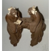 Image 2 : Chinese Mudmen Figurines 5T & Solid Brass Pedestal 