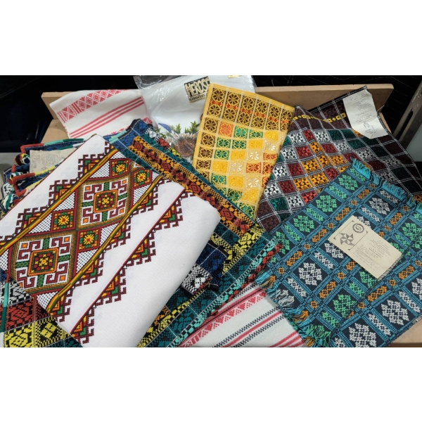Vintage Ukrainian Embroidered Textiles and Decorative Fabrics