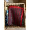 Image 5 : Wicker Storage Rack 12 x 12 x 30T Including Contents Doilies, Candles, Table Mats