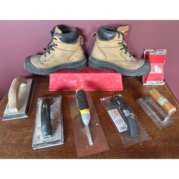 Dakota Certified Steel Toe Work Boots Size 6.5 w/ Hand Tool Assortment 