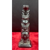 Image 1 : Boma Pear Lite Totem Pole 1969; Fish, Bear, Eagle, Frog - 8H