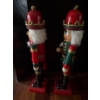 Image 3 : Pair of Wooden Nutcrackers & Lovely Decorative Large Cat (Badly Damaged) - Nutcrackers are 24T Each 