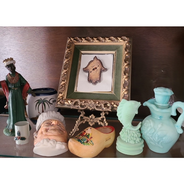 Assorted Collectibles Including: Avon Bottle w/ Roses, Frame 7.5 X 8, Wise Man 8 T and More!