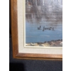Image 3 : Framed Oil Painting Depicting a Harbor Scene, Signed W. Jones