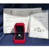 Image 1 : 3ct Round Moissanite Set in Sterling Silver Ring