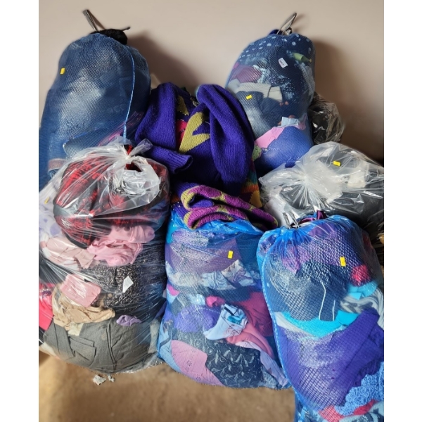 Mystery Lot 1- Clothing: Assortment of Women's Clothes, Range of Sizes and Decades (10 Big Bags)	