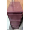 Image 1 : Two Metal Filing Cabinets: One 4-Drawer Burgundy and One 2-Drawer Gray