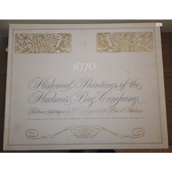 Historical Paintings of the Hudson's Bay Company- 14 Full Color Reproductions 16 X 20 in Box 