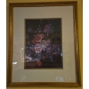 Image 1 : 2 Framed Floral Prints - 22W, 26T (One is Signed J.F.K) 
