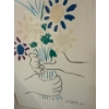 Image 2 : Color Lithograph By Pablo Picasso Titled 'Bouquet Of Peace or Bouquet With Hands'