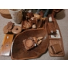 Image 4 : Wood Decor and Mosaic Vase: Elephant 12 W, 12 T, Vase 8.5 T, Polished Wood Bowl 16 X 11 and More!