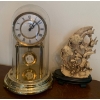 Caravelle Anniversary Clock 12T w/ Fish Figurine 