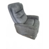Image 2 : Grey Upholstered Swivel Recliner Chair