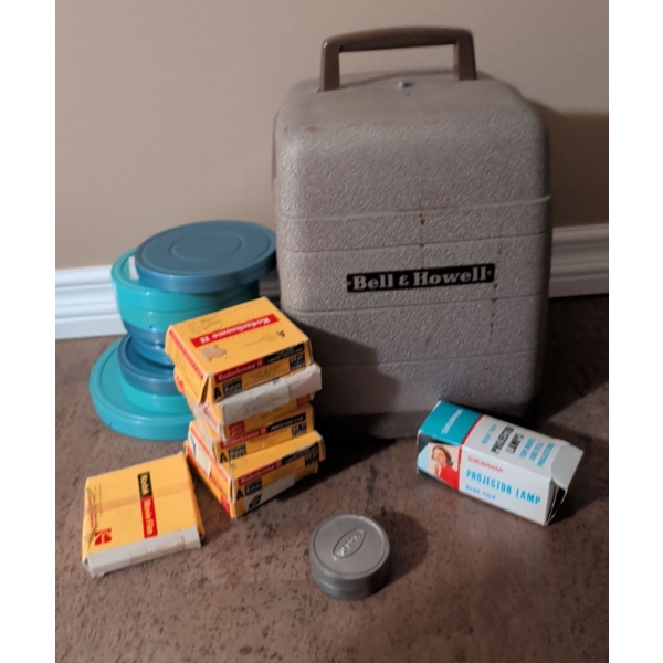 Bell & Howell 8mm Projector Set w/ Various Film Related Accessories & More
