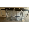 Image 2 : Manhattan Comfort Sophisticated PU Leather/Chrome Hydraulic Bar Stools (4)