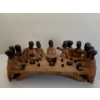 Image 1 : Lovely Decorative Wooden Last Supper Scene - 14L 