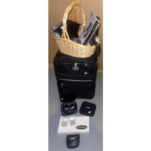 Travellors Accessories - Carry On Bag & Basket Of Flight Friendly Travel Accessories