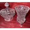Image 4 : Pin Wheel Crystal Collection - Decanter Water Jug Candy Dish Pickle Plate & more 