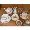 Image 8 : Variety of tea cups and saucers. Vintage beer glasses, Hand Cut Crystal Decor canister Made in Italy