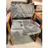 Image 1 :  3 Arm chairs made of Solid Oak and Fabric in great condition. Perfect for office and extra seating