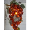 Image 2 : Vintage Acrylic Grapes Hanging Light- Grapes 21 T Plus Length of Swag Chain 