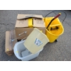 Image 1 : Two Heavy Duty Cleaning Pails w/ Wringers, Lightbulbs and More!