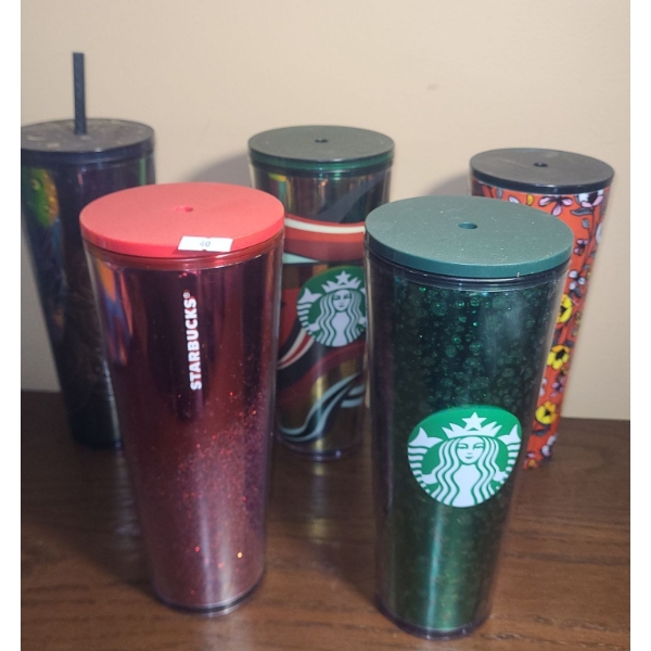 Assorted Starbucks Cold Drink Venti Size To-Go Cups 