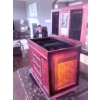 Image 3 : Large Wooden Jewelry Box with Velvet-Lined Interior and Mirror