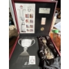 Image 1 : 2012 CFL Ultimate Fan Set - includes Grey Cup Loonie, 1 Ounce Pure Silver CFL bar and Replica Grey C