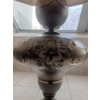 Image 7 : Ornate Table Lamp with Pleated Shade and Decorative Base