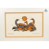 Image 3 : Print Titled "Loon Family" By Anishinaabe Srtist Norval Morrisseau. 12''*15''INCHES.