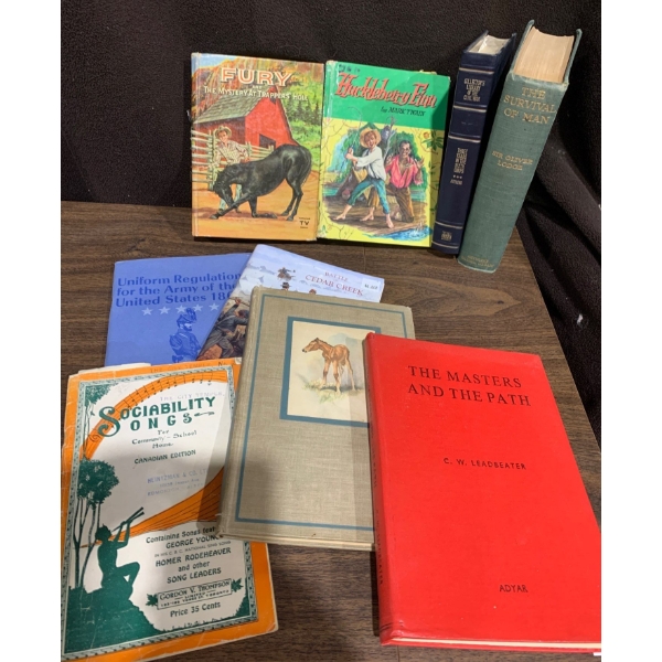 Vintage and Antique Book Collection - Featuring  'The Survival of Man' 1910 & More! 