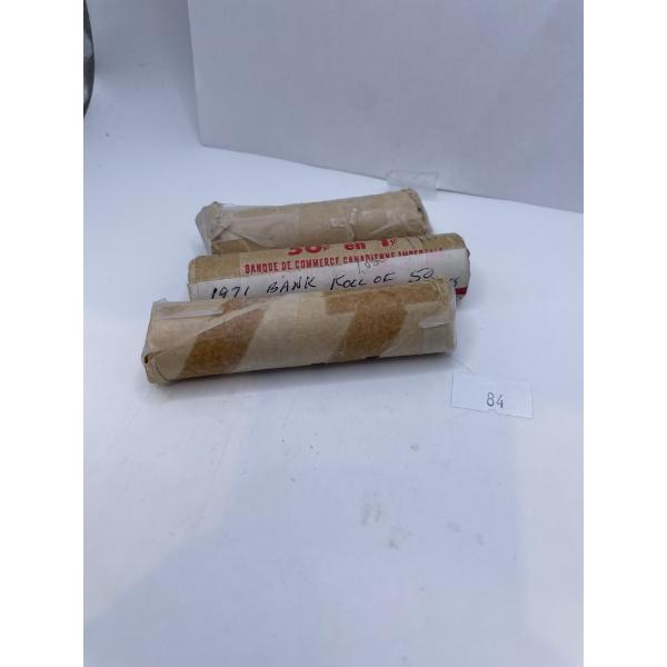 Rolls of Uncirculated Canadian Pennies