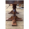 Image 3 : VIC DESIGNS - Double Pedestal Oblong Oak Dinner Table 55x44x29 