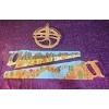 Image 1 : One of A Kind hand Painted Saws, Double Sided, Older Pulley- Great For Display or Use
