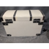 Image 2 : Carved Wood Ram Statue, Vintage Lithographed Toy Tank, and Decorative Storage Treasure Chest