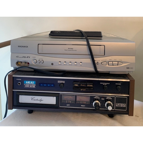 Magnavox Video Cassette Recorder MCV604 & AKAI 8 Track Stereo