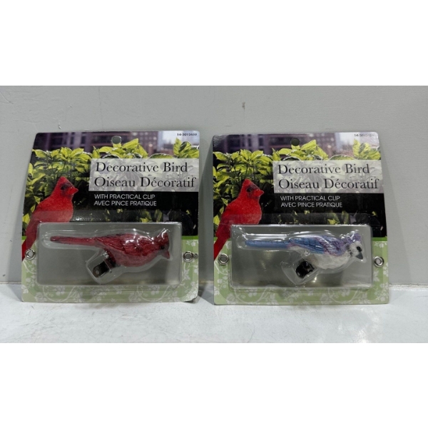 Decorative Clip On Bird Ornaments