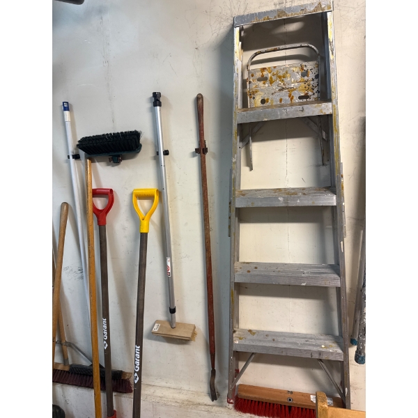 Two Metal Ladders in Pre-Owned Condition