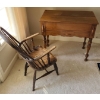Image 1 : Wooden Hiding Desk w/ Wooden Chair - Desk is 35W, 19D, 34T 