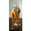 Image 3 : Chinese Tang Style Sancai Majolica Glazed Pottery Ceramic Camel Figure 11T