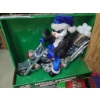 Image 2 : 4 Musical Animated Holiday Toys Including Santa, Snowman, and Motorcycle Toy