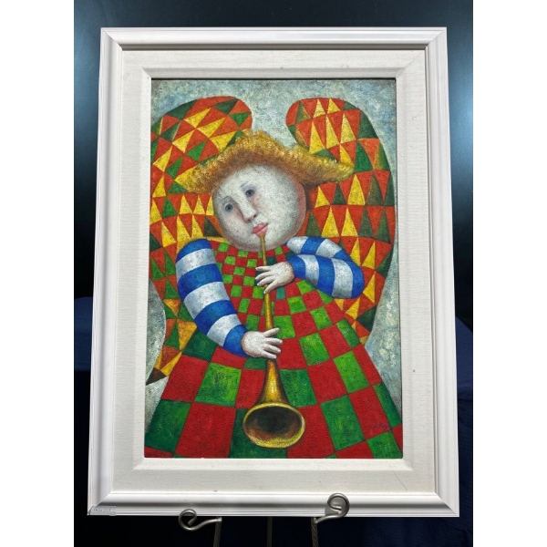 Reproduction of Graciela Boulanger "Child with Trumpet" 24Wx36H