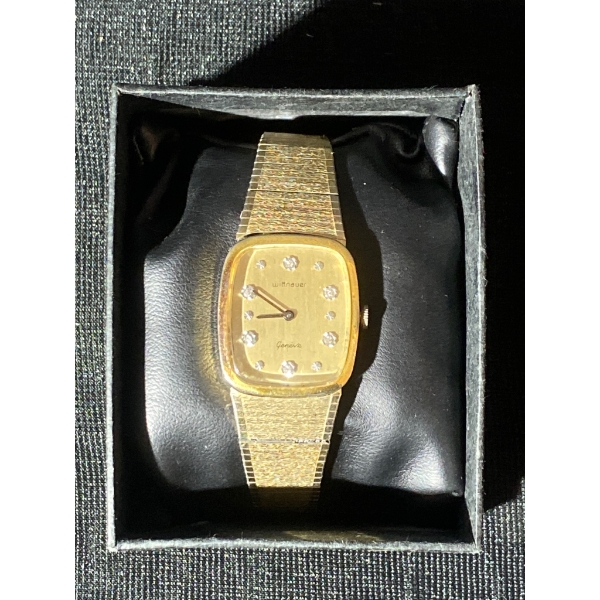 Wittnauer Geneve Gold-Tone Watch with Mesh Bracelet