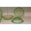 Image 6 : Uranium Glass Cherry Blossom Tableware Set