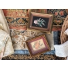 Image 4 : Assorted Antique Linens Tapestries w/ Petite Point Floral Embroidered Art