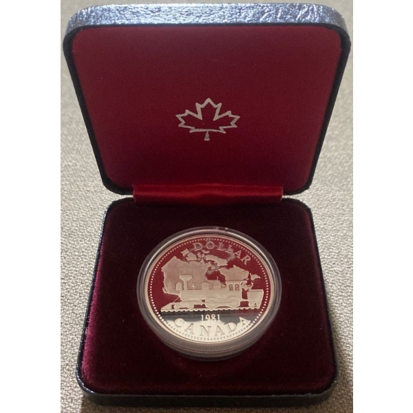 1981 Canadian Transcontinental Railway 50% Silver 23.33 Grams