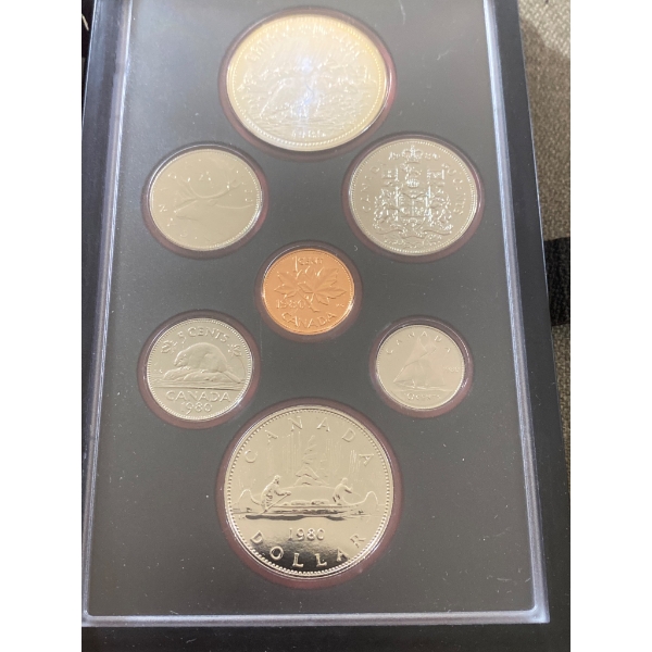 1980 Double Struck Coin Set by the Royal Canadian Mint