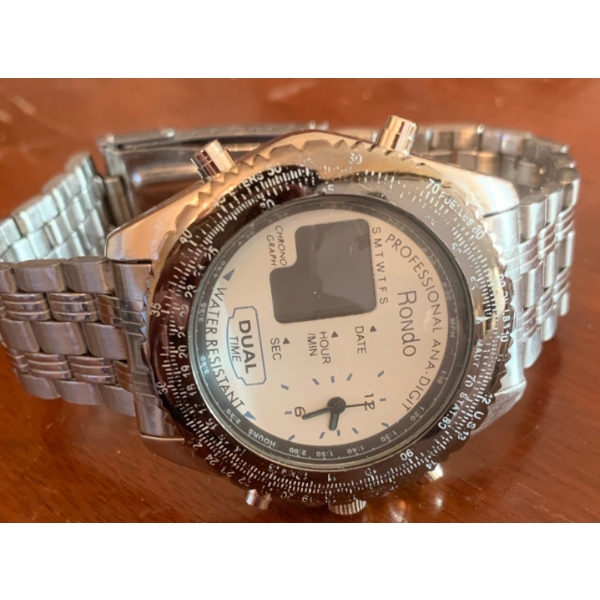Rondo Men's Wrist Watch Chronograph Time Piece YA-8-2000